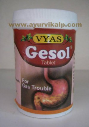 Vyas, Gesol Tablet, 50 Tablet, For Gas Trouble